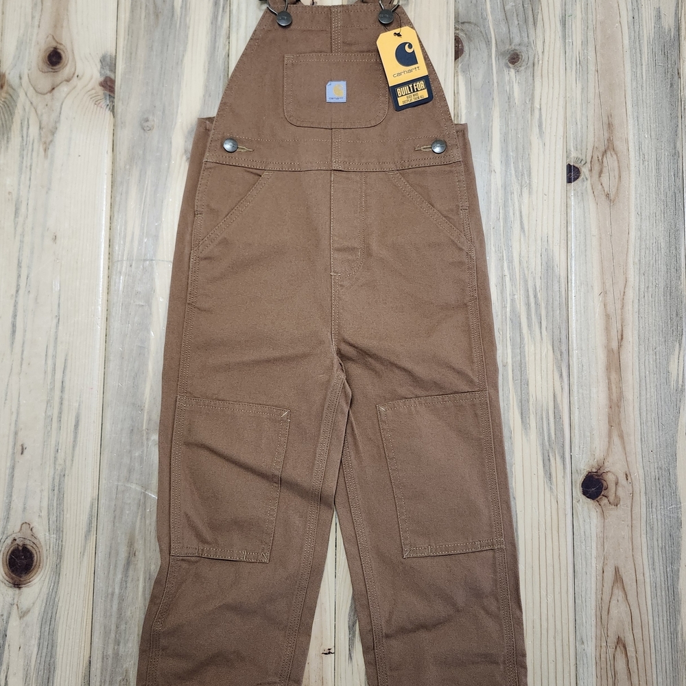 Carhartt Brown Overalls 3T Boys Girls NEW